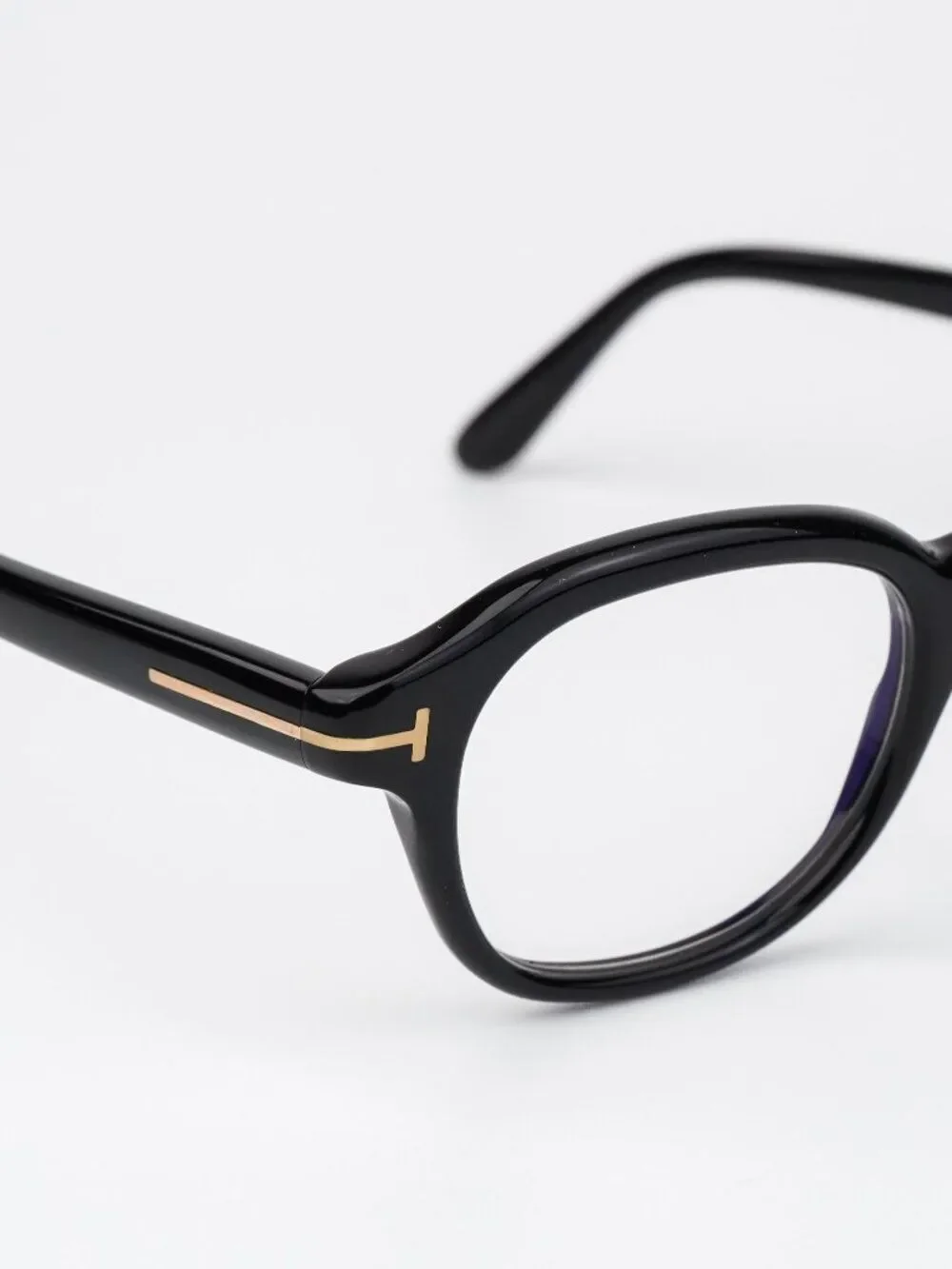 Tom Ford Women Eyeglasses Black Round FT5871-B 001 NEW AUTHENTIC